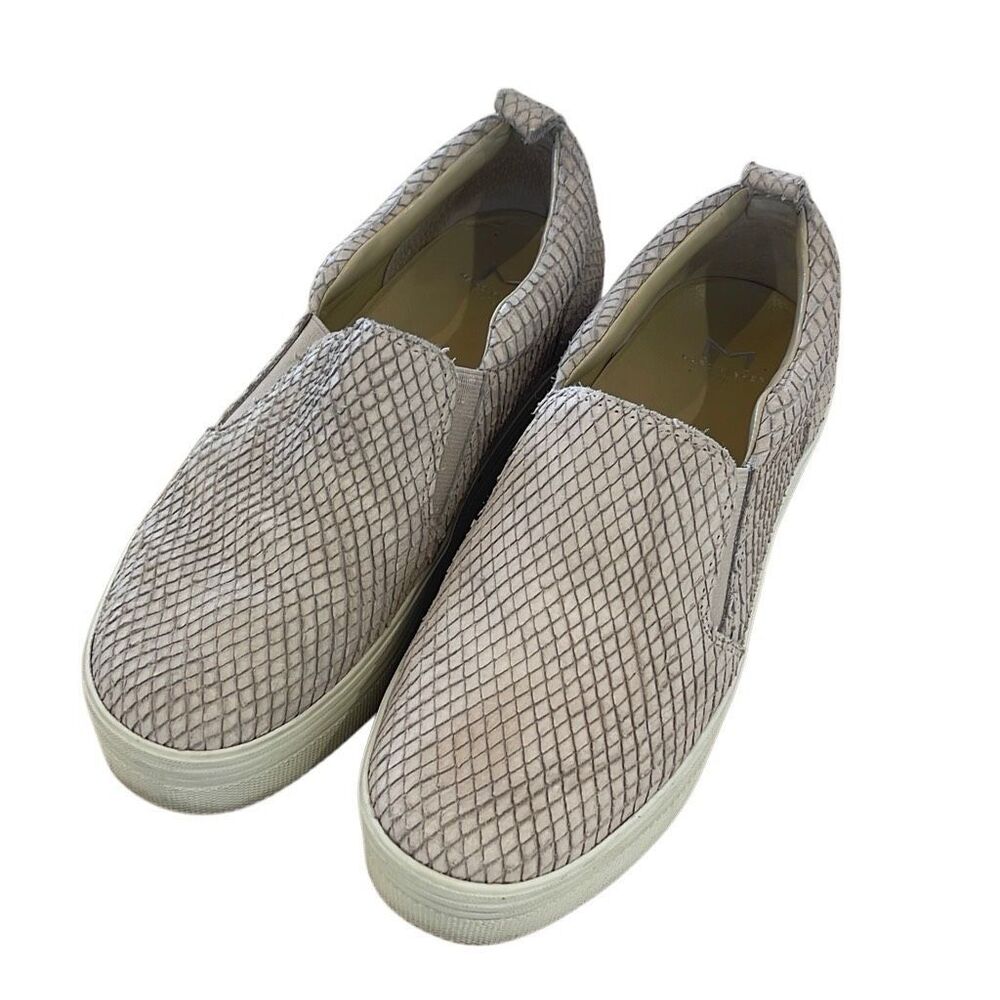 Marc‎ Fisher LTD Womens Elise Leather Platform Sneaker Shoes Tan Size 6
